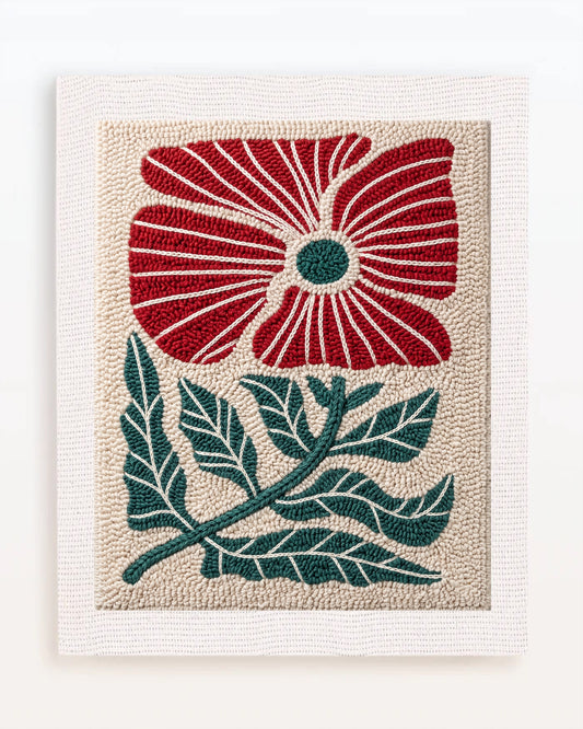 Simple Large Red Flower
