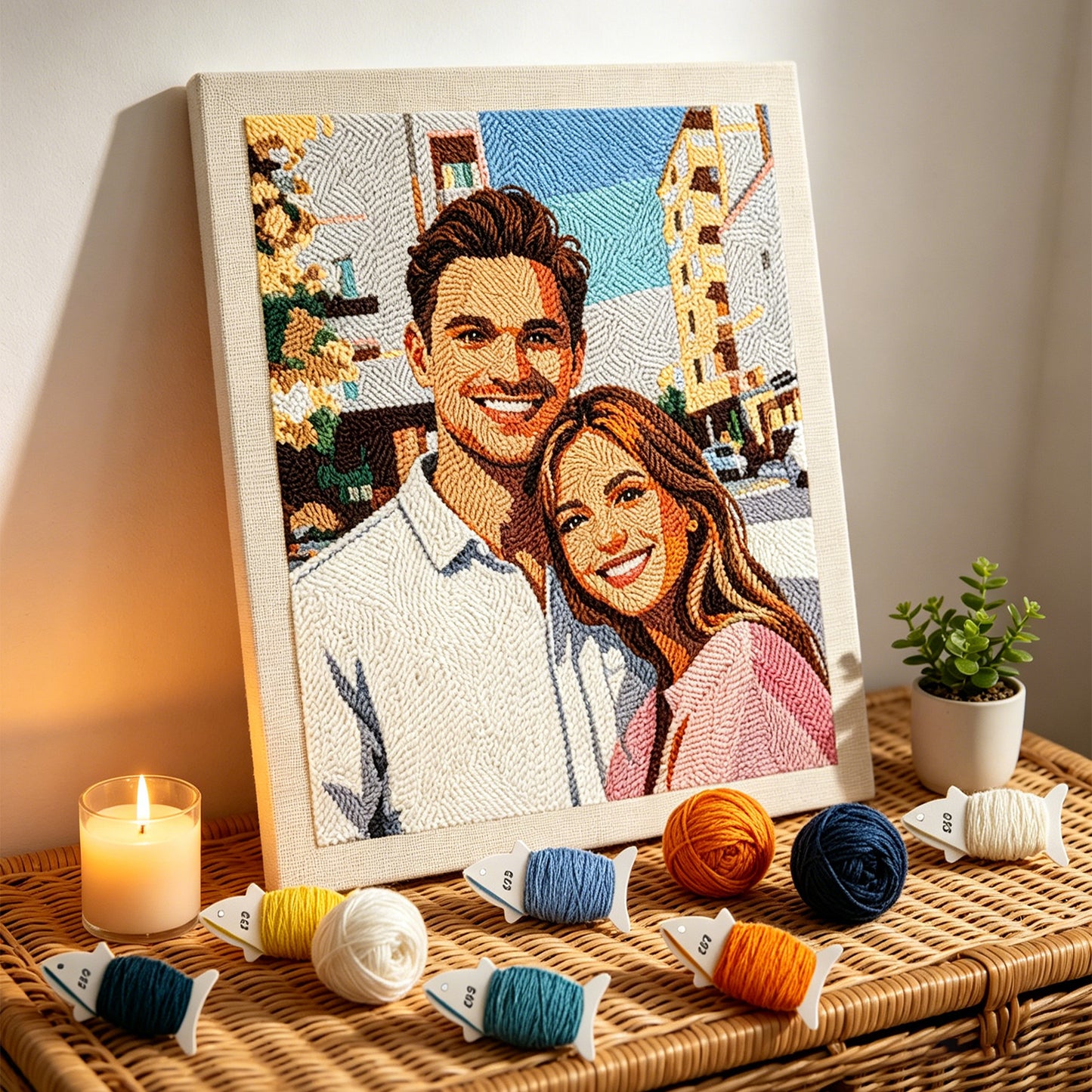 Personalized DIY Punch Needle Kit from Photo