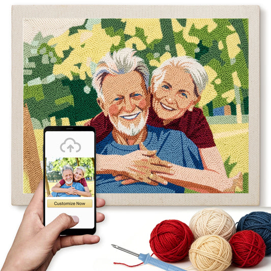 Personalized DIY Punch Needle Kit from Photo
