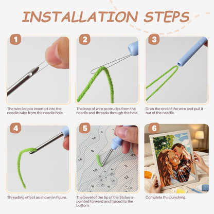 Personalized DIY Punch Needle Kit from Photo